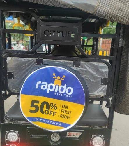 E-Rickshaw Stepney Cover Printing & Mounting